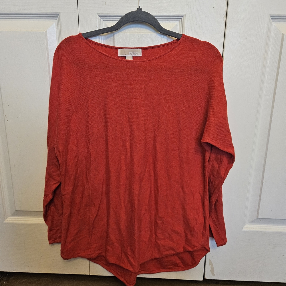 Michael Kors Classic Red Crew Neck Sweater